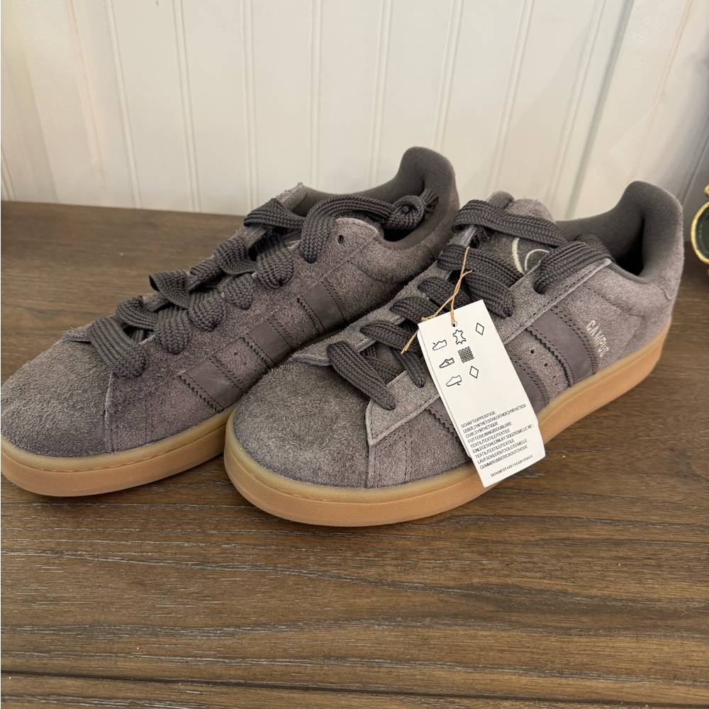 Adidas Gray Suede Sneakers